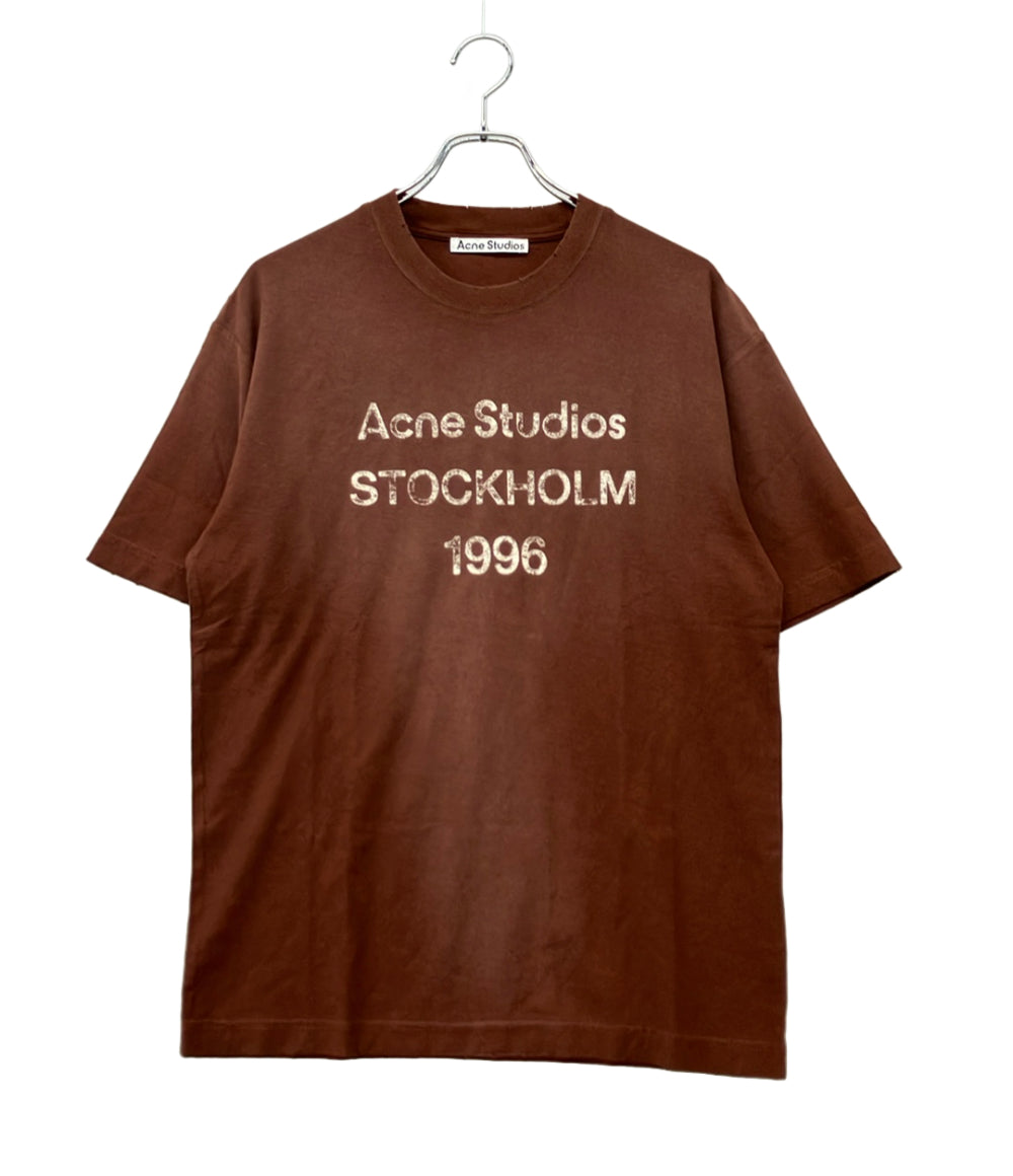 alexander wang アレキサンダーワン　Tシャツ　ブラウン ALEXANDER WANG 半袖Tシャツ ウォッシュ クロップド ブルー