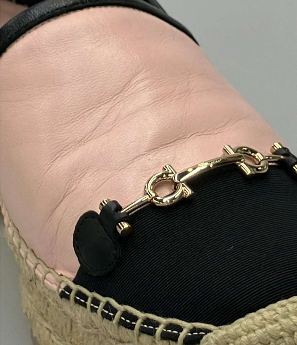 Salvatore Ferragamo エスパドリーユスリッポン ガンチーニ レディース SIZE 7 サルヴァトーレフェラガモ