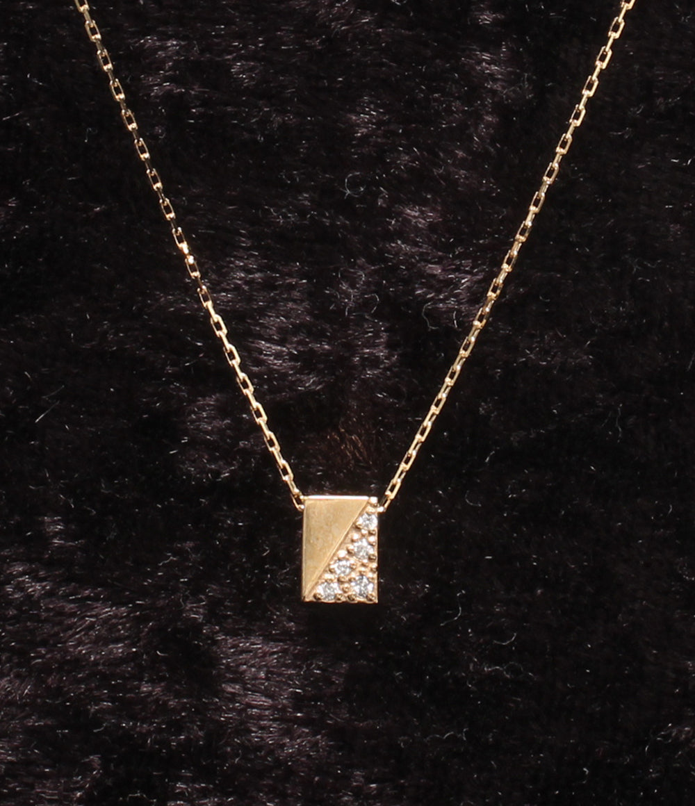 美品 VENDOME AOYAMA ネックレス K10 ダイヤ レディース ヴァンドームアオヤマ