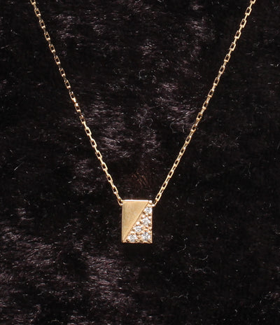 美品 VENDOME AOYAMA ネックレス K10 ダイヤ レディース ヴァンドームアオヤマ