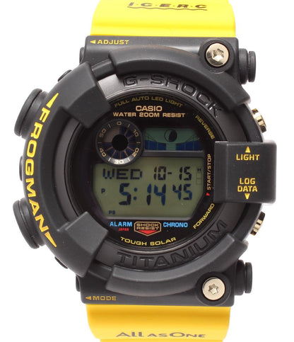 美品 CASIO 腕時計 FROGMAN イルクジ 電波ソーラー アイサーチ・ジャパン コラボレーション ソーラー GW-8200K-9JR メンズ カシオ