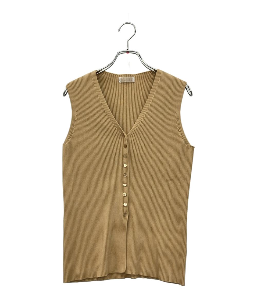 美品 コンテ リブニットベスト レディース CONTE