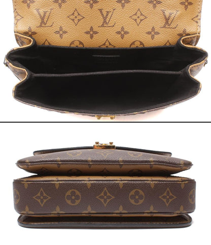 美品 LOUIS VUITTON 2WAYハンドバッグ ショルダーバッグ 肩掛け 斜め掛け ポシェットメティスMM モノグラムリバース M44876 レディース