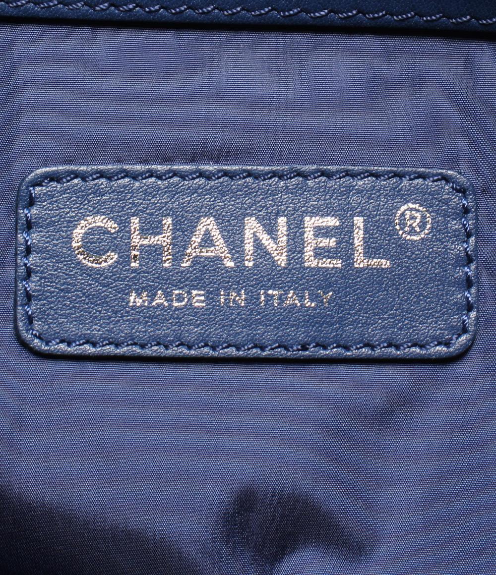 シャネル トートバッグ シルバー金具 ツイードプリント レディース CHANEL