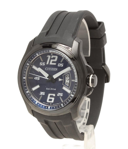 美品 CITIZEN 腕時計 ソーラー ブラック J810-S090857 メンズ レディース シチズン