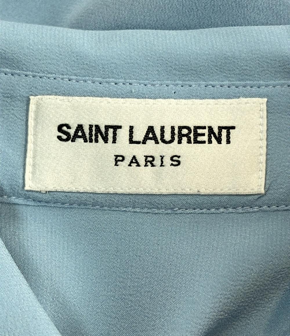 SAINT LAURENT 長袖 シルクシャツ メンズ SIZE 36 サンローラン