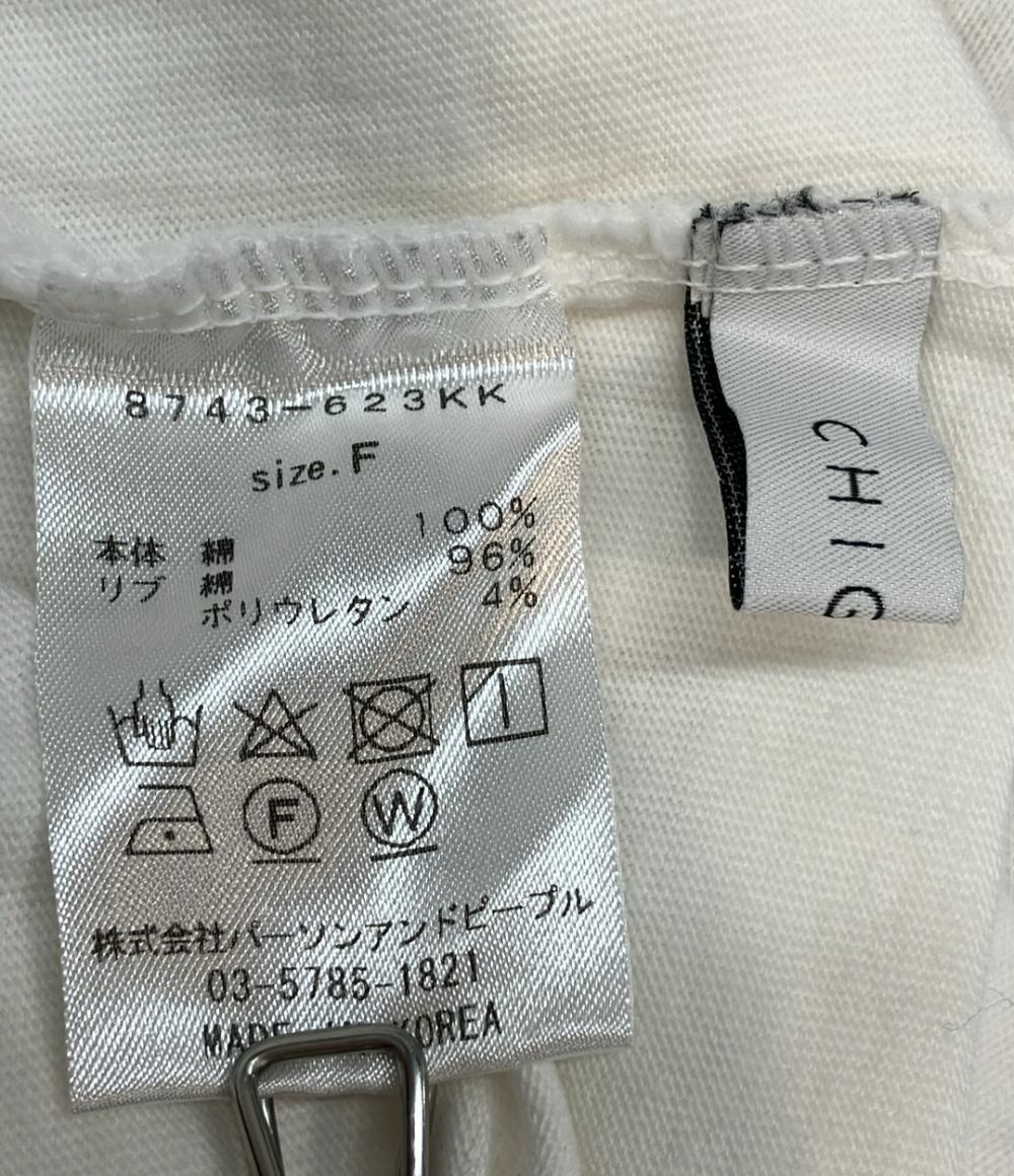 シニヨン タックフレンチロゴTシャツ レディース SIZE F (M) CHIGNON