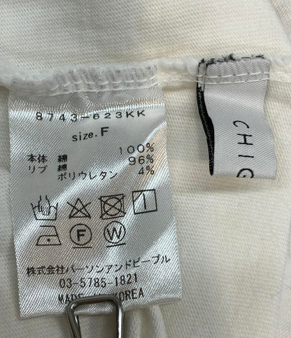 シニヨン タックフレンチロゴTシャツ レディース SIZE F (M) CHIGNON