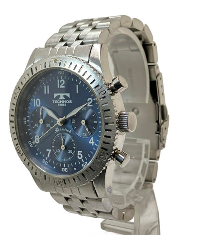 テクノス 腕時計 クオーツ ブルー TGKC832 メンズ TECHNOS