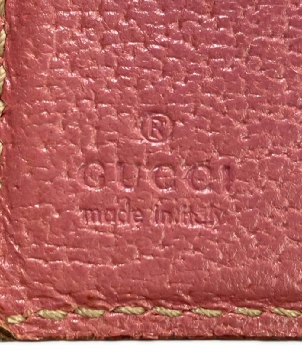 GUCCI ダブルホック 二つ折り財布 レザー GGキャンバス 154117 0416 レディース グッチ