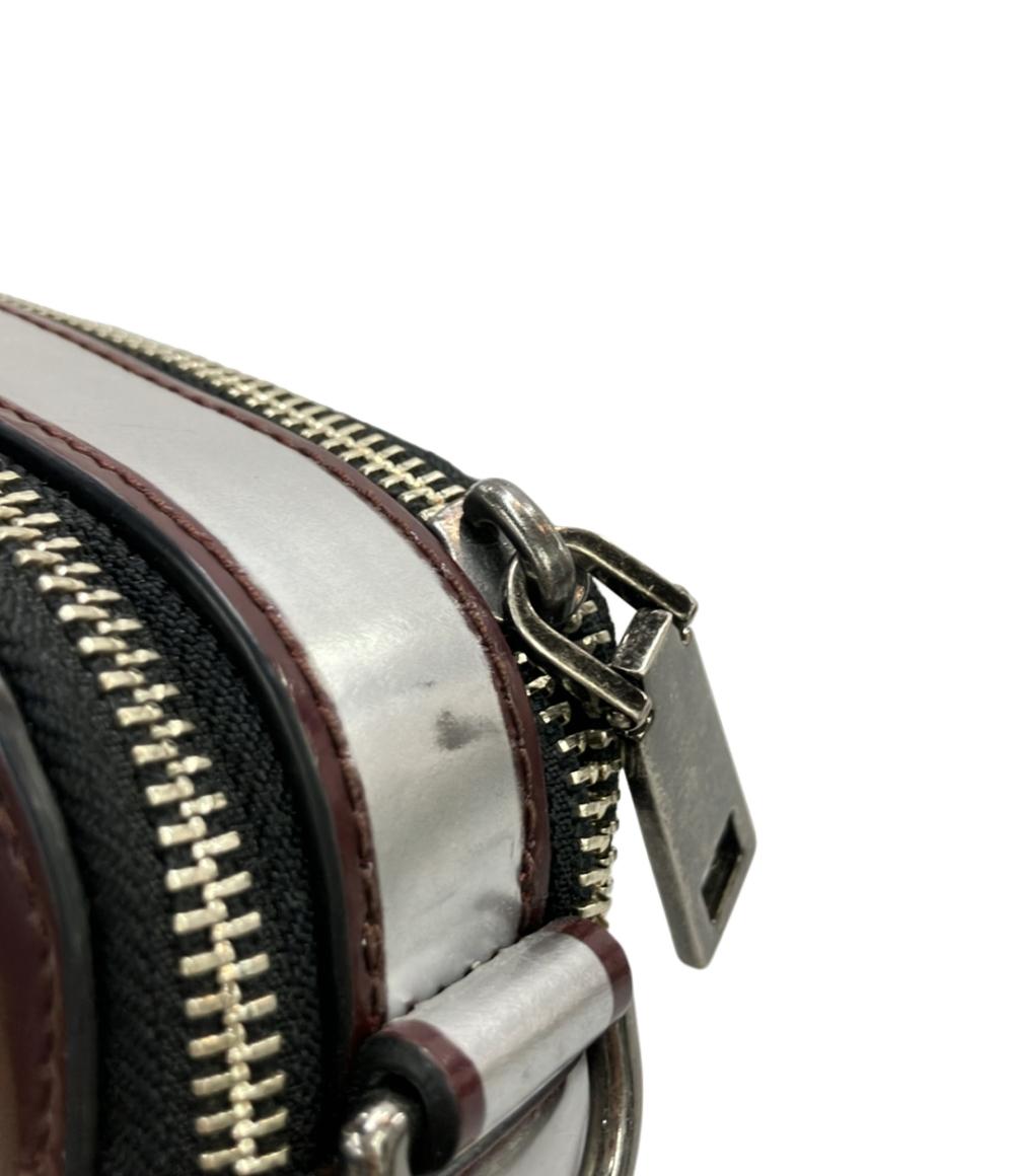 【美品】  MARC JACOBS / マークジェイコブス | チェッカー スナップショット ショルダーバッグ | ブラック/シルバー/レッド | レディース MARC JACOBS ショルダーバッグ 斜め掛け スナップショット レディース