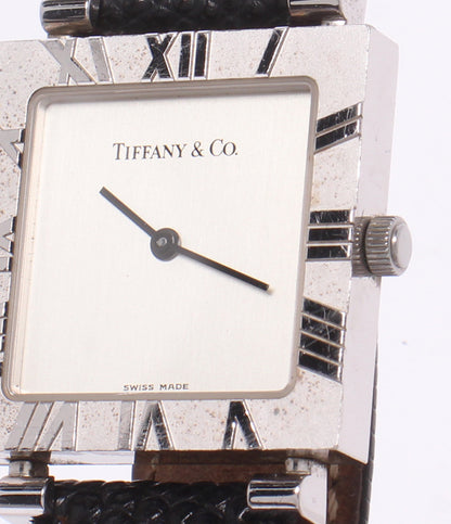 Tiffany & Co. 腕時計 SV925 アトラス スクエア クオーツ ホワイト L3640 レディース ティファニー
