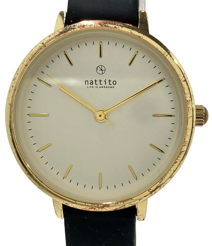③-168  602　腕時計 nattito クオーツ シルバー y レディース nattito