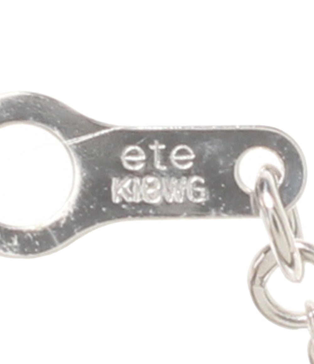 美品 ete ネックレス K18WG レディース エテ