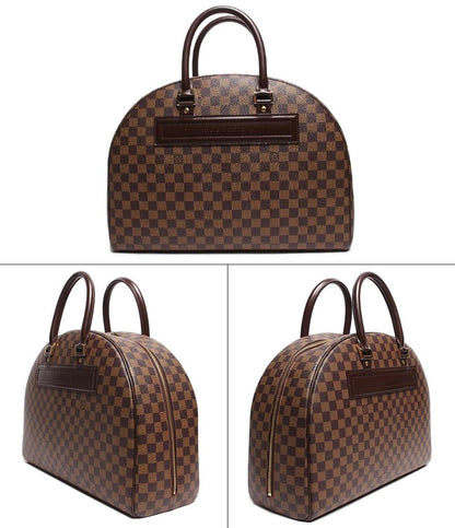 ルイヴィトン ハンドバッグ ボストンバッグ ダブルファスナー開閉式 ゴールド金具 ノリータ24 ダミエ エヌベ N41454 レディース Louis Vuitton