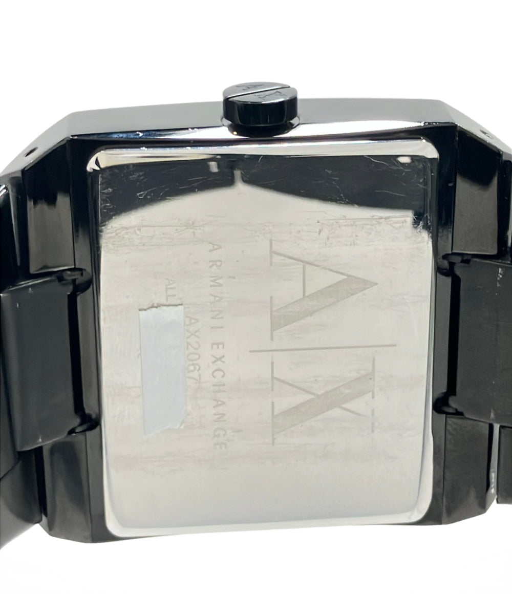 ARMANI EXCHANGE 腕時計 クオーツ ブラック AX2067 メンズ アルマーニエクスチェンジ