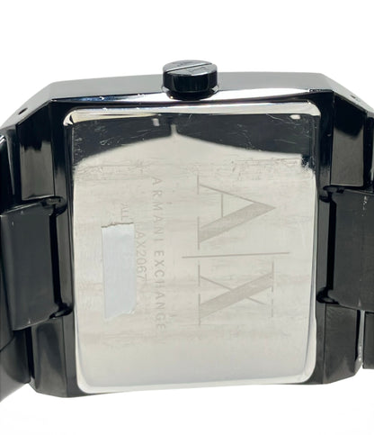 ARMANI EXCHANGE 腕時計 クオーツ ブラック AX2067 メンズ アルマーニエクスチェンジ