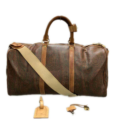 エトロ ボストンバッグ ショルダーバッグ 2WAY 斜め掛け ペイズリー柄 レディース ETRO