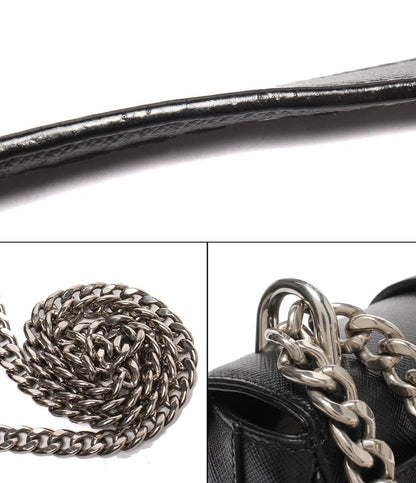 PRADA チェーンショルダーバッグ 斜め掛け 肩掛け サフィアーノ 1BD298 レディース プラダ