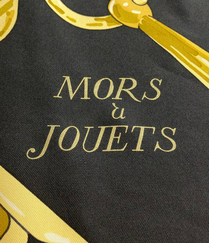美品 エルメス スカーフ カレ90 シルク100% 馬銜 Mors a Jouets レディース HERMES