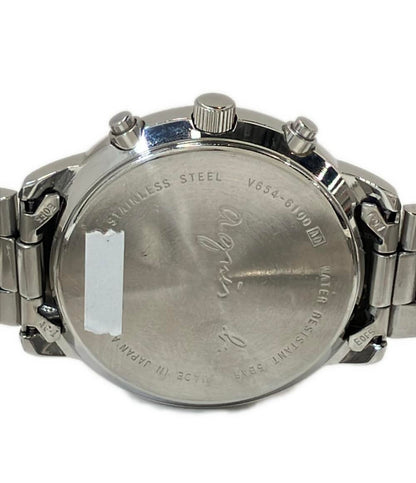 アニエスベー 腕時計 クオーツ レッドパープル V654-6100 レディース agnes b.