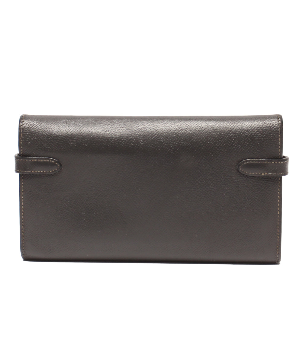 HERMES 長財布 □L刻印 シルバー金具 ケリーウォレット レディース