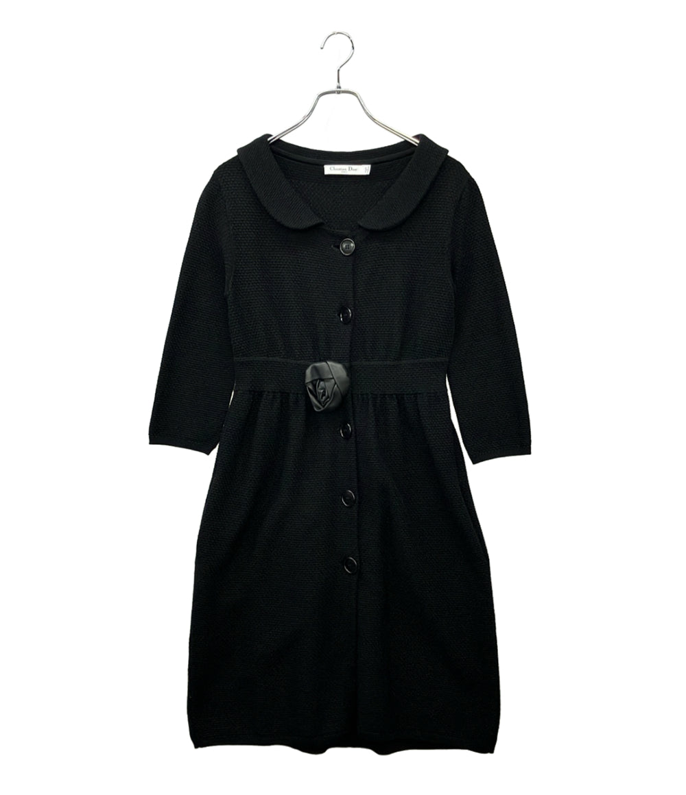 美品 Christian Dior ニットコート 1C24801GM528 レディース SIZE 36 (S) クリスチャンディオール