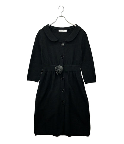 美品 Christian Dior ニットコート 1C24801GM528 レディース SIZE 36 (S) クリスチャンディオール