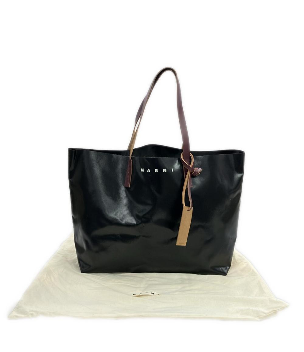 6283マルニ MARNI PVCトートバッグ ブラック 黒色 レザー MARNI トートバッグ PVC レディース マルニ – Rehello by BOOKOFF