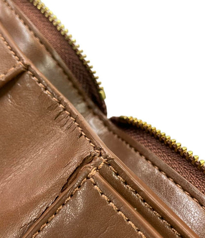 COACH ラウンドファスナー二つ折り財布 PVC キャンバス レザー F30308 レディース コーチ