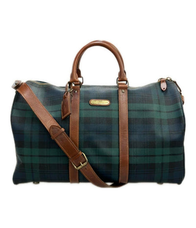 POLO RALPH LAUREN ボストンバッグ ショルダーバッグ 2WAY 斜め掛け チェック柄 レディース ポロラルフローレン