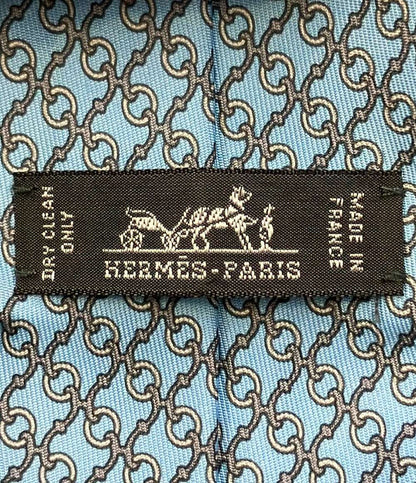 HERMES ネクタイ シルク100% メンズ エルメス