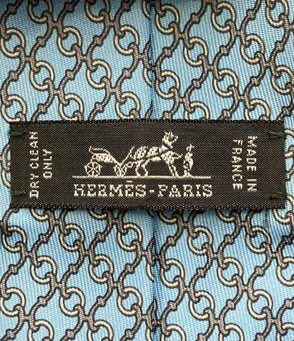 HERMES ネクタイ シルク100% メンズ エルメス