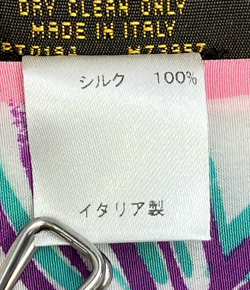 美品 LOUIS VUITTON スカーフ シルク100% バンドー フラワー M73957 レディース ルイ・ヴィトン