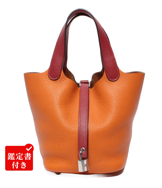 HERMES ハンドバッグ X刻印 シルバー金具 ピコタンロック18 PMタッチ レディース エルメス