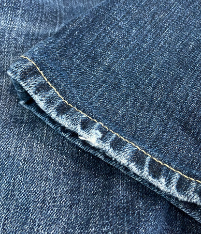 美品 Brunello Cucinelli デニムパンツ 内側ストライプ ボタンフライ メンズ SIZE 46 (M) ブルネロクチネリ