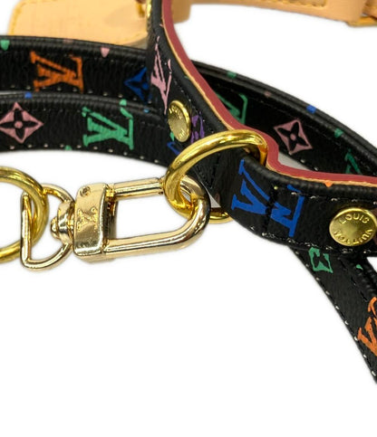 美品 ルイ・ヴィトン 犬用首輪 リード モノグラムマルチカラー LOUIS VUITTON