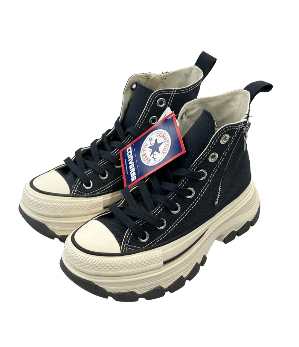 美品 CONVERSE ハイカットスニーカー 厚底 サイドジップ 1SE542 レディース SIZE 22.5 (S) コンバース