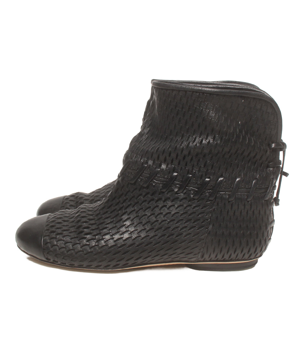 CHANEL ショートブーツ レディース SIZE 37 1/2 シャネル