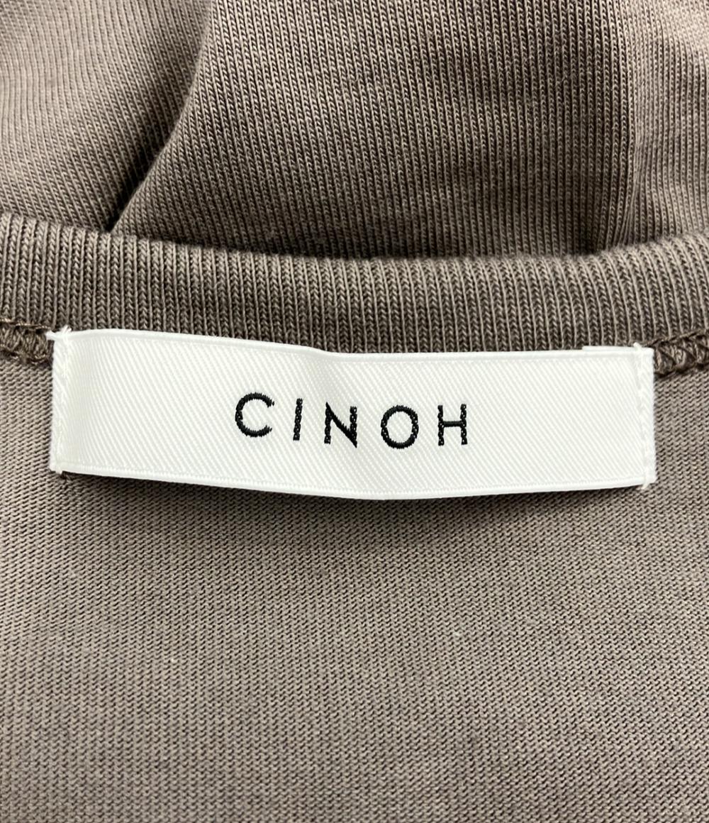 美品 チノ 袖スリット半袖Tシャツ レディース SIZE 38 (S) CINOH