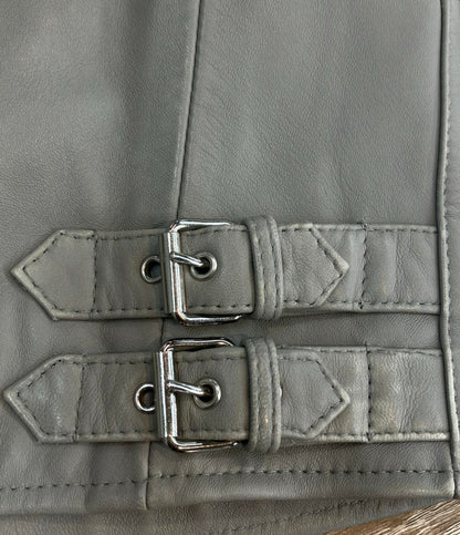 ESTNATION シングル ライダース ラムレザー レディース SIZE 36 (XS) エストネーション