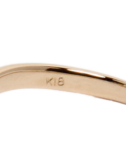 美品 シャリテ リング 指輪 K18 ペリドット ダイヤ 0.02ct レディース CHARITE