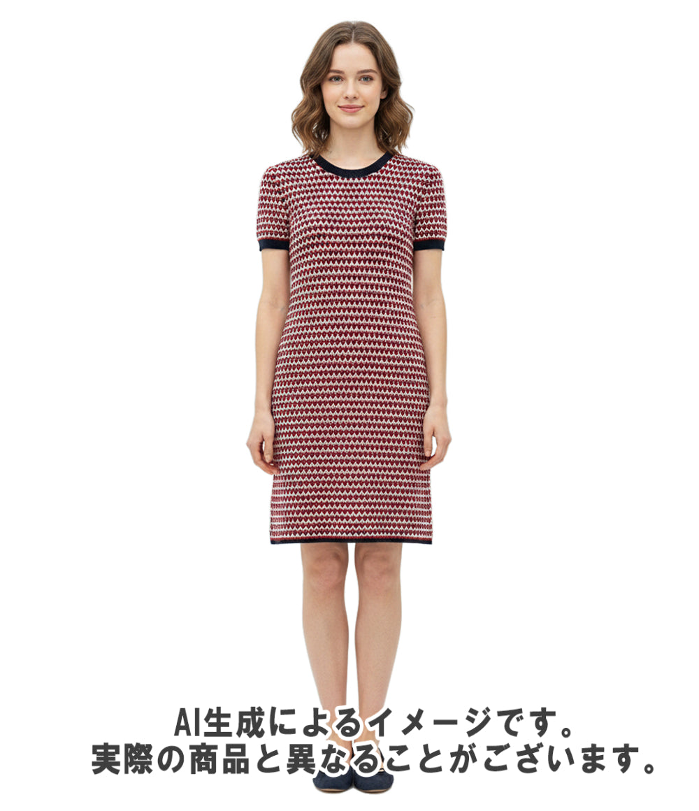 Miu Miu 半袖 ニット ワンピース MMA543 レディース SIZE 42 (M) ミュウ ミュウ