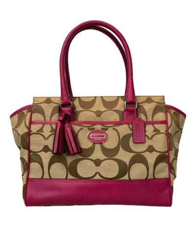 COACH トートバッグ 肩掛け キャリーオール シグネチャー 21151 レディース コーチ