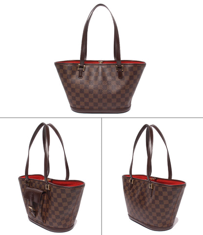 LOUIS VUITTON トートバッグ ショルダーバッグ 肩掛け マノスクPM ダミエ エベヌ N51121 レディース ルイ・ヴィトン