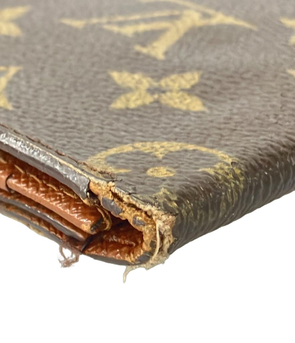 ルイ・ヴィトン 二つ折り長財布 札入れ ポルトカルトクレディ・円 モノグラム M60825 メンズ LOUIS VUITTON