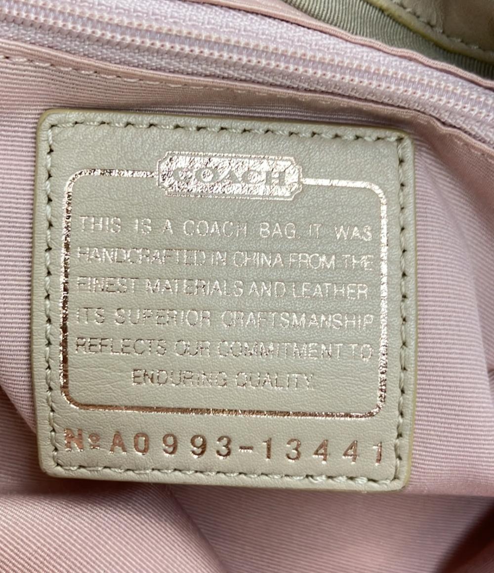 COACH トートバッグ キャンバス レザー オプアート 13441 レディース コーチ