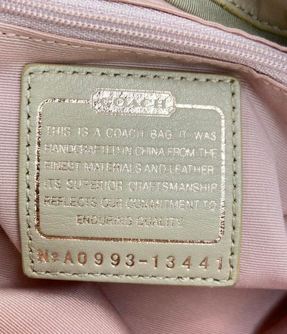 COACH トートバッグ キャンバス レザー オプアート 13441 レディース コーチ