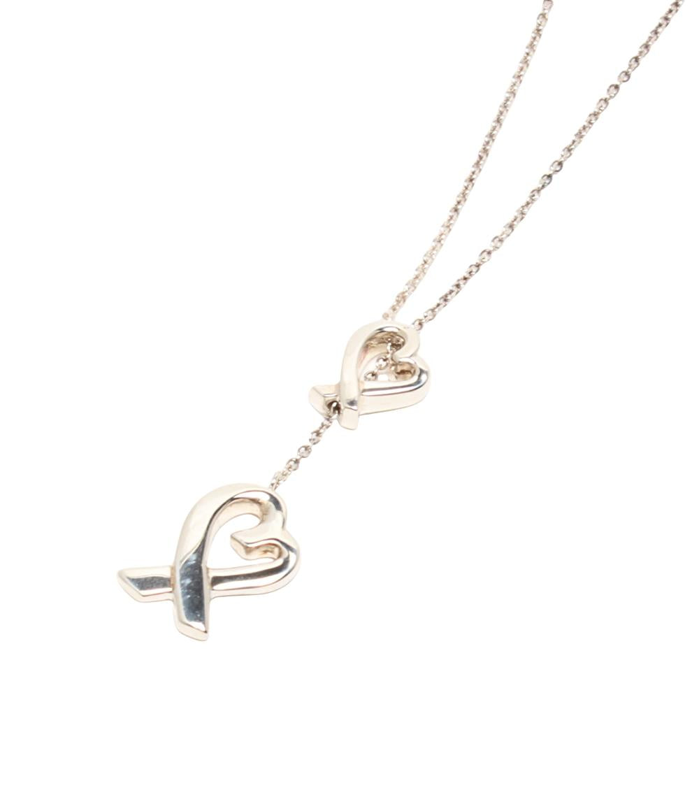 ティファニー ラリアット ネックレス SV925 ラビングハート パロマピカソ レディース TIFFANY&Co.