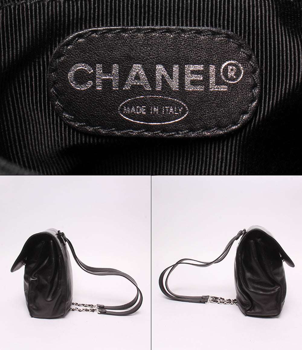 CHANEL リュック ミニチェーンリュック シルバー金具 3番台 レディース シャネル